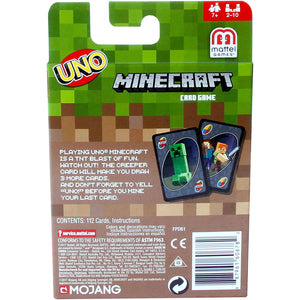 UNO Minecraft Card Game - Mattel Games