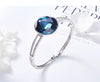 Sterling Silver Bracelet with Large Central Swarovski Crystal
