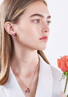 Swarovski Heart Cocoon Necklace + Earring Set